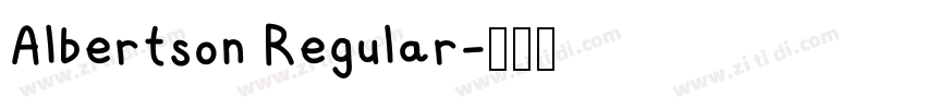 Albertson Regular字体转换